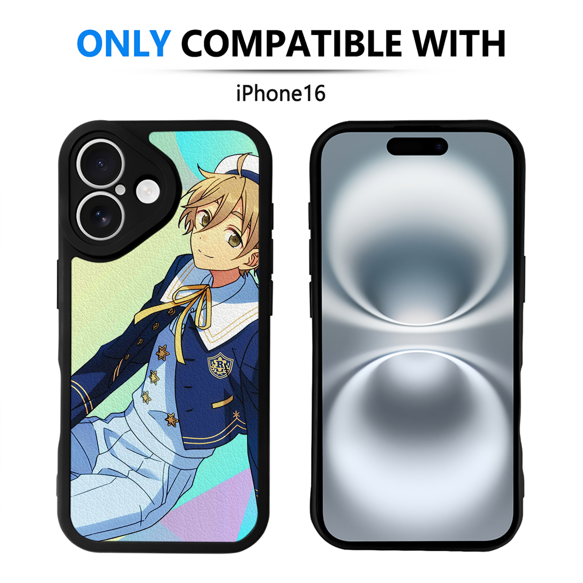 （画像用） あんさんぶるスターズ! Ensemble Stars 【iPhone 16シリーズ対応】シリコンスマホケース（レザー調） 材質：シリコン
